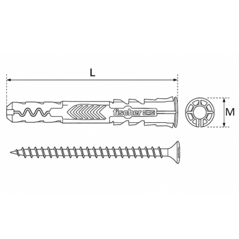 category Универсален дюбел DUOPOWER с винт fischer blueprint thumb