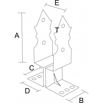category Основа за греда, регулируема, декоративна, комплект, ТИП 3, ЧЕРНА blueprint thumb