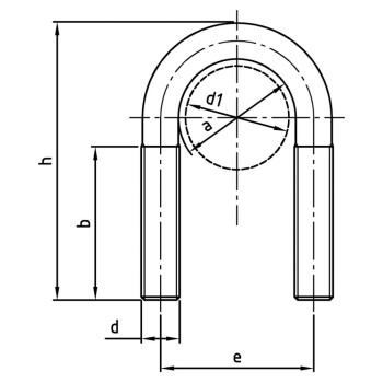 category Кръгла неръждаема скоба А4 DIN 3570 blueprint thumb