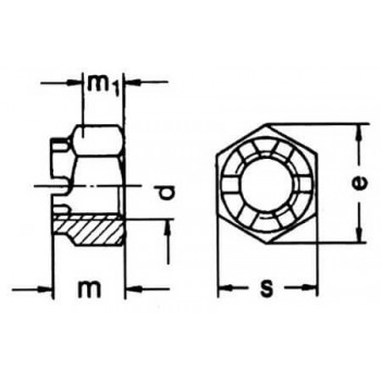 category DIN 935 Гайка коронна blueprint thumb