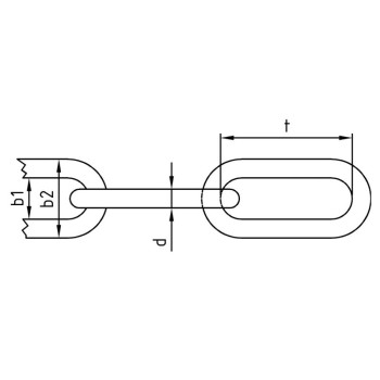 category Верига кръгла неръждаема, дълги звена DIN 763 А4 blueprint thumb