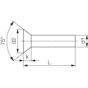 category DIN 661 Нит със скрита глава неръждаем A2 blueprint thumb