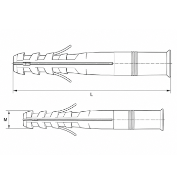 category Дюбел за винт с ухо Fischer S 14 ROE 70 blueprint thumb