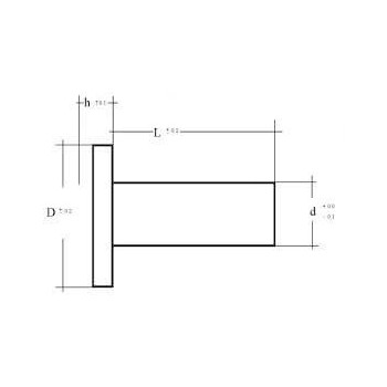 category DIN 661 железен с плоска глава blueprint thumb
