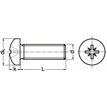 category Винт DIN 7985 Полиамид blueprint thumb