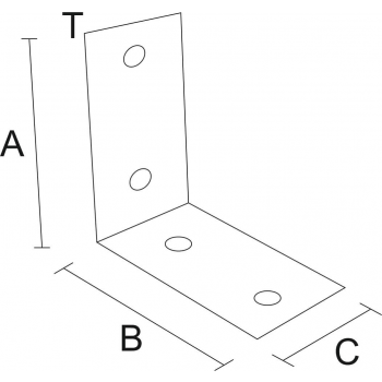 category Планка ъглова равнораменна декоративна, ЧЕРНА blueprint thumb