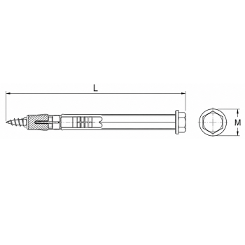 category Дюбел TOX Apollo KB  с метален връх комплект с винт шестостенна глава blueprint thumb