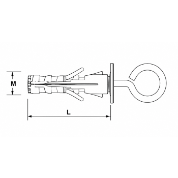 category Дюбел с O кука blueprint thumb