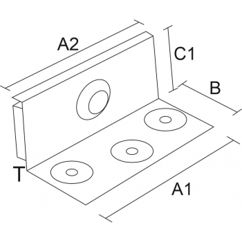 category Сглобка за легло 2 части с болт, Т=2мм, поцинкована blueprint thumb