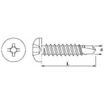 category DIN 7504 N Винт самопробивен неръждаем A2 blueprint thumb