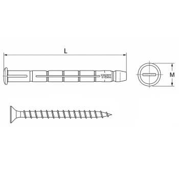 category Дюбел TOX Bizeps винт PZ blueprint thumb