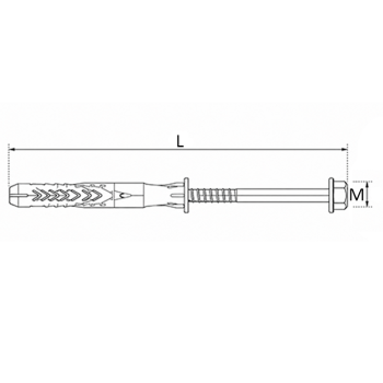 category Дюбел с винт шестостенна глава TORX FISCHER SXRL FUS - А4 blueprint thumb