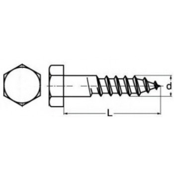 category DIN 571 Винт за дърво неръждаем А2 blueprint thumb