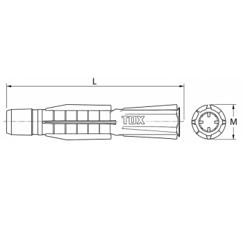 category Дюбел TOX TRI ORIGINAL blueprint thumb