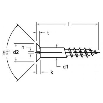 category DIN 97 Винт за дърво месинг blueprint thumb