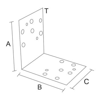 category Планка ъглова подсилена равнораменна, ЧЕРНА blueprint thumb