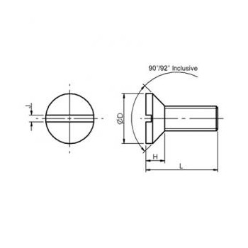 category DIN 963 Винт с конусна глава полиамид blueprint thumb