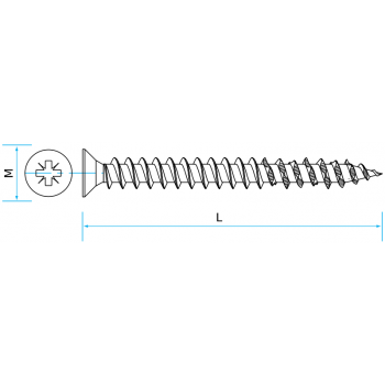 category Звезден винт за дърво STAR TURN бяло поцинкован blueprint thumb
