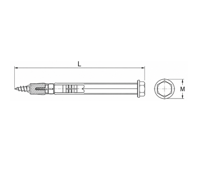 схема на  продукт Дюбел TOX Apollo KB ф10х120 thumb