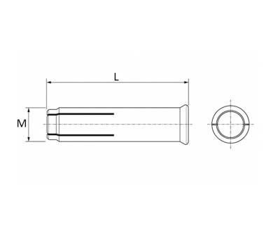 схема на  продукт Набивен анкер fischer ЕА II  - сертифициран, неръждаем (А4) EA II M10 А4 thumb