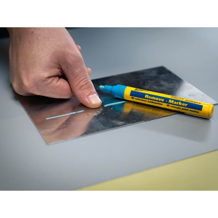 krepezhgroup product Bleispitz Маркер с лесно отстраняема маркировка Remove-Marker, за INOX, жълт image