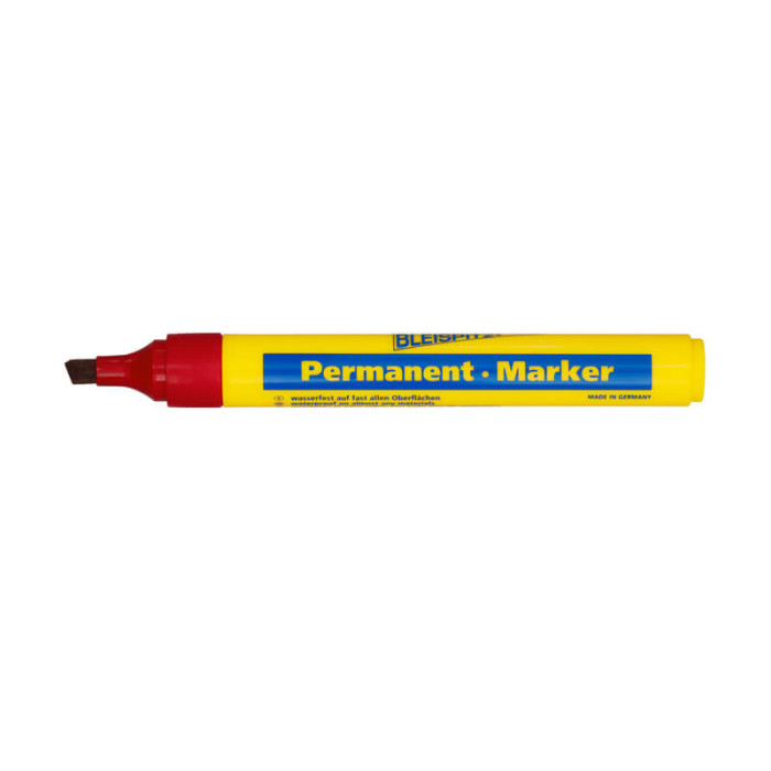 krepezhgroup product Bleispitz Перманентен маркер със скосен връх, 1–5 mm, червен image