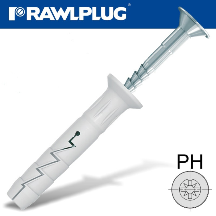 krepezhgroup product Пирон дюбел найлон R-FX-N за тухла и бетон М6х35 (100 бр.) image