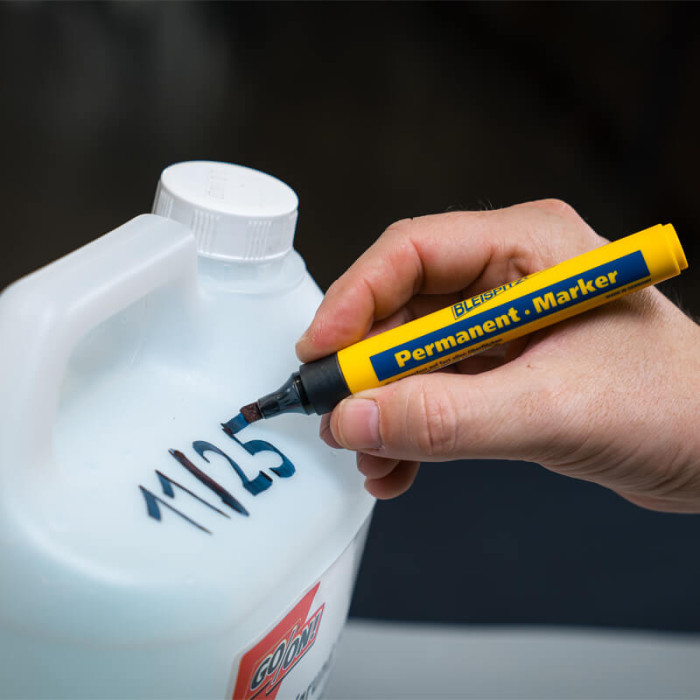 krepezhgroup product Bleispitz Перманентен маркер със скосен връх, 1–5 mm, черен image