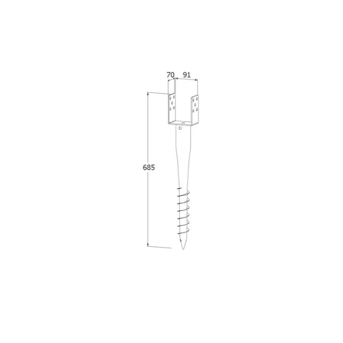 krepezhgroup product Основа за греда с навиване - отворена PWU 90x685x1.8 image