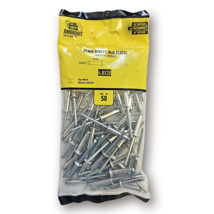 krepezhgroup product DIN 7337 Алуминий М3x6 (100 бр.) image
