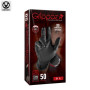 Еднократни нитрилни ръкавици GRIPPAZ® 246, черни, 50 бр., размер 11/2XL