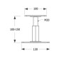 product Регулируема подпора за греда PR 100x130x100-150 mm M20 thumb